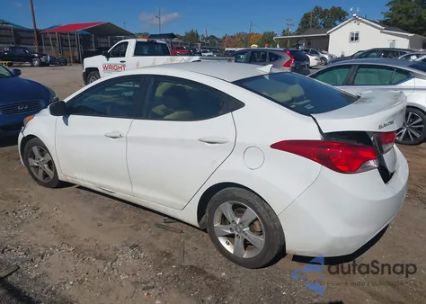 2013 Hyundai Elantra Gls z USA, uszkodzony, nr VIN 5NPDH4AE3DH371335